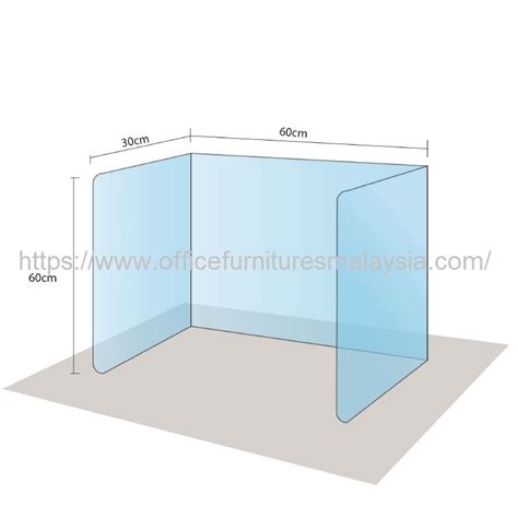 Covid 19 Social Distancing Acrylic Partition Single Fix Divider Malaysia