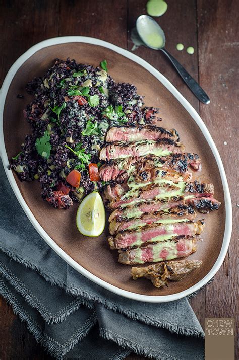 Mexican Steak with Black Rice Salad | Chew Town Food Blog