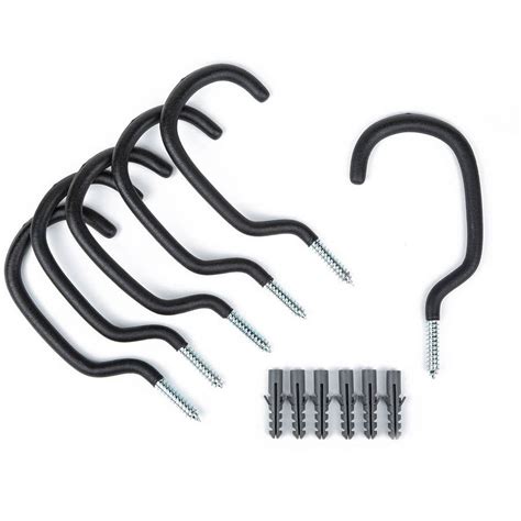 Presa Heavy Duty Bike Rack Hook Set, Black, 6-Pack - Walmart.com