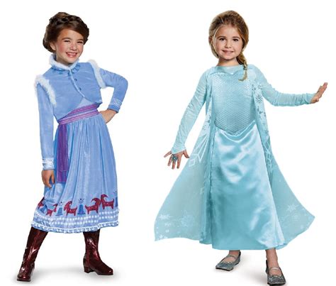 Anna and Elsa Costumes in Frozen 2