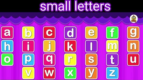 Alphabet song for kits। small letters।abcd। learn alphabet song। - YouTube