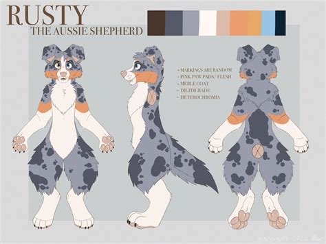 Fursuit Reference Sheet: Fursona Reference Sheet Character | Etsy