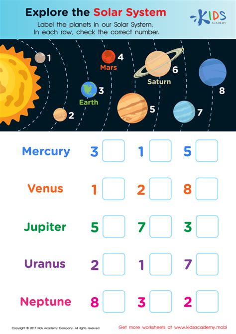 Exploring The Solar System - SKOOLGO - Worksheets Library