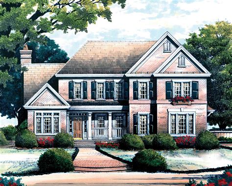 Brick Design with Inviting Porch - 56126AD | Architectural Designs - House Plans