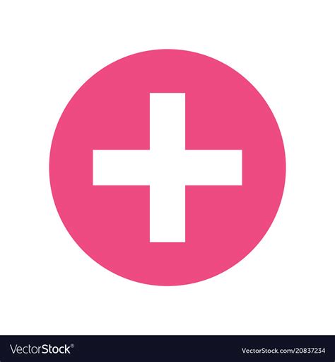 Cross medical symbol Royalty Free Vector Image