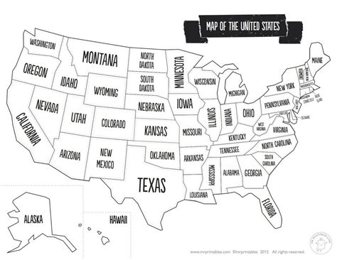 United States Map With State Names And Capitals Printable Save throughout Printable State Maps ...