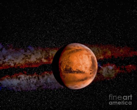 Planet - Mars - The Red Planet Photograph by Paul Ward - Pixels