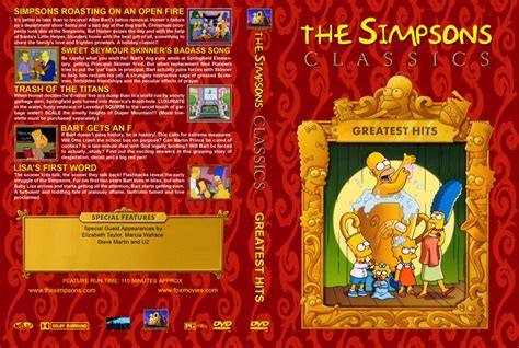 Simpsons Classics Greatest Hits - TV DVD Custom Covers - 743greatest hits cover :: DVD Covers