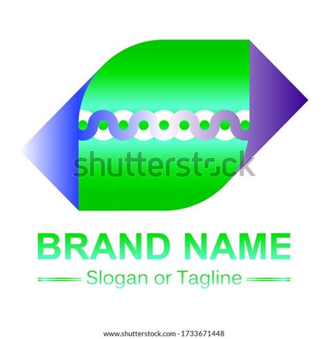 Blue Green Logo Design Natural Solid Stock Vector (Royalty Free) 1733671448 | Shutterstock