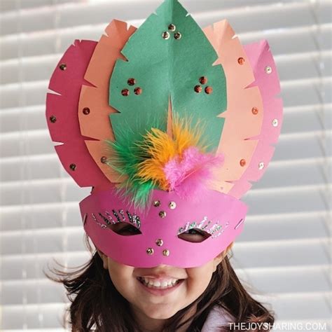 DIY Paper Mask Craft for Kids - The Joy of Sharing