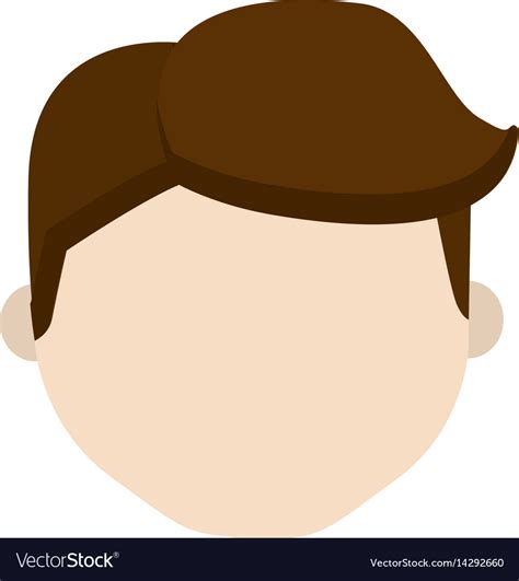 Cartoon man face sad expression Royalty Free Vector Image