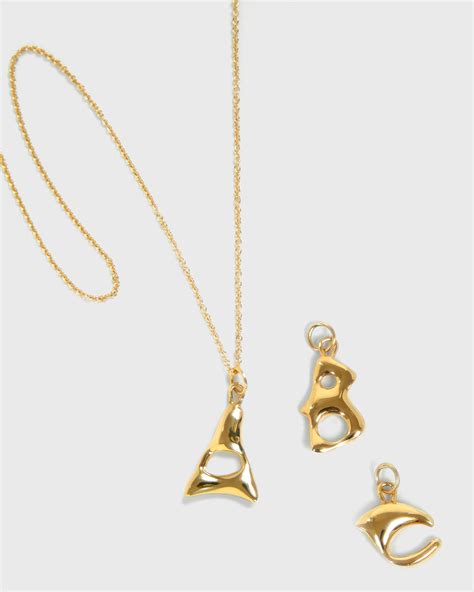 Alphabet Necklace | Gold Plated | BAR Jewellery