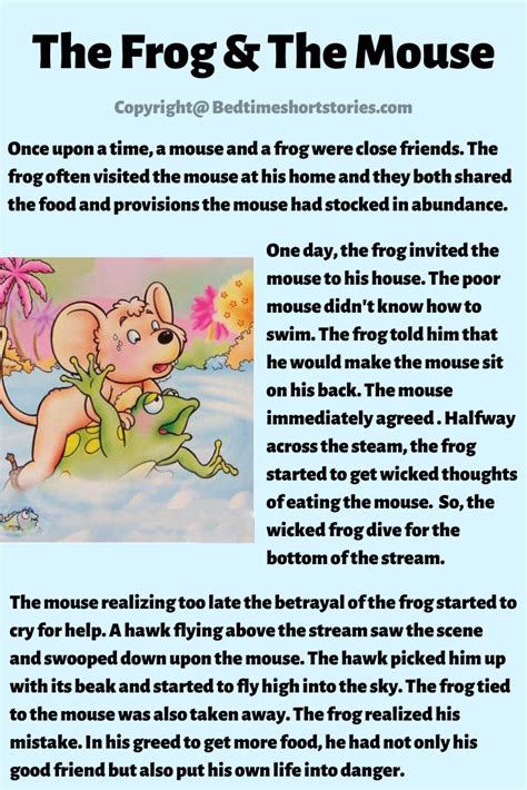 The Frog And The Mouse Aesop Fable | English stories for kids, Moral stories for kids, Small ...