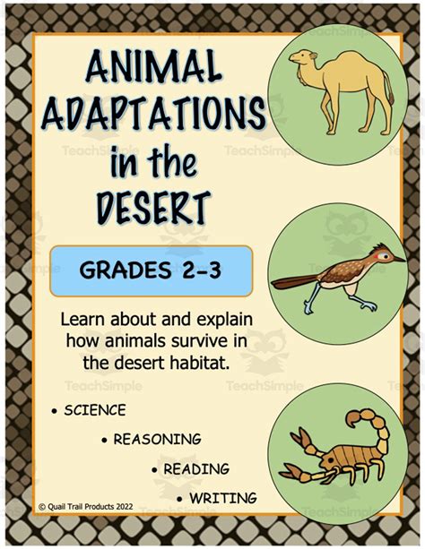 Animal Adaptations in the Desert by Teach Simple