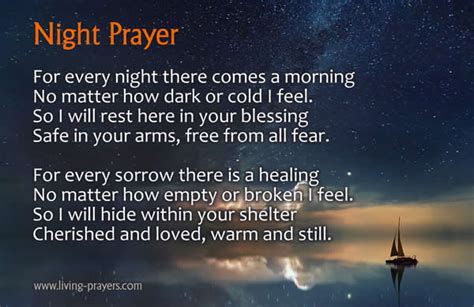 Short Night Time Prayer - Goodnight Prayers