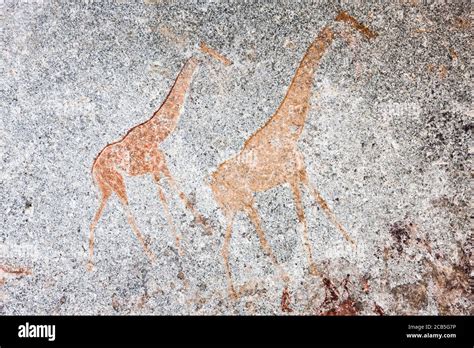 Matobo hills, "Nswatugi cave" rock painting site, rock art, Matobo National Park, suburbs of ...