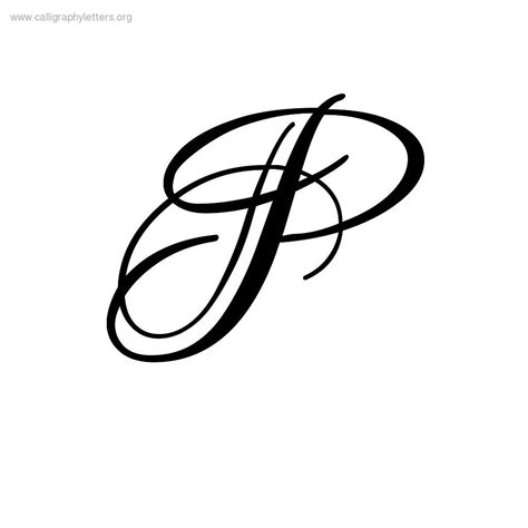 Fancy Cursive Letter P