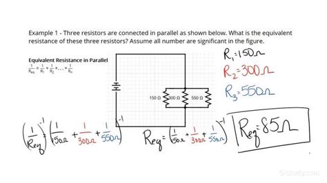 How to Calculate the Equivalent Resistance In a Parallel Circuit | Physics | Study.com