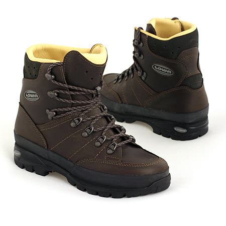 Booniez: Lowa Trekker Leather Lined Hiking Boots Men's (Dark Brown)