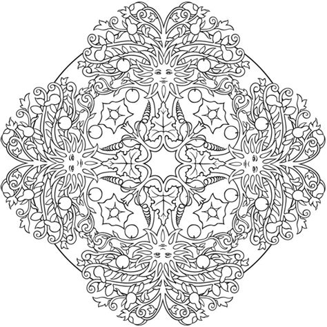 Nature Mandala Coloring Pages Printable - coloringpages2019