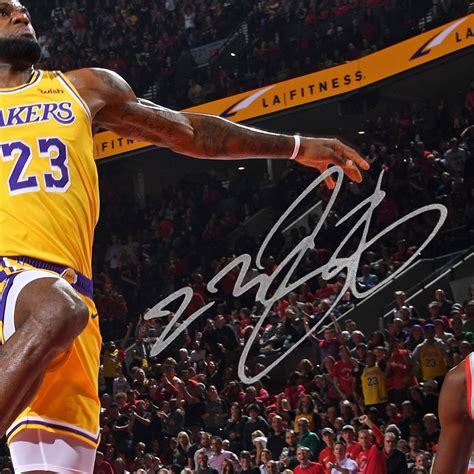 Lebron James Los Angeles Lakers Photo Limited Signature Edition Licens - RARE-T