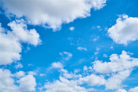 Blue Sky and White Clouds Landscape Photography