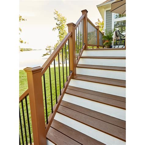 Trex (Assembled: 6-ft x 3-ft) Enhance Saddle Composite Deck Railing Kit at Lowes.com