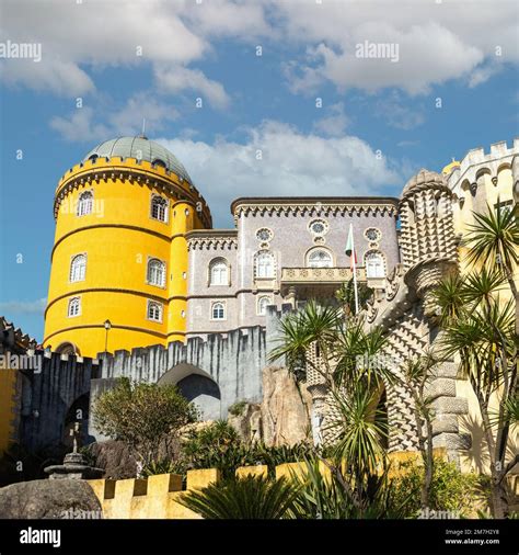 Pena Palace in Sintra National Park, Portugal Stock Photo - Alamy