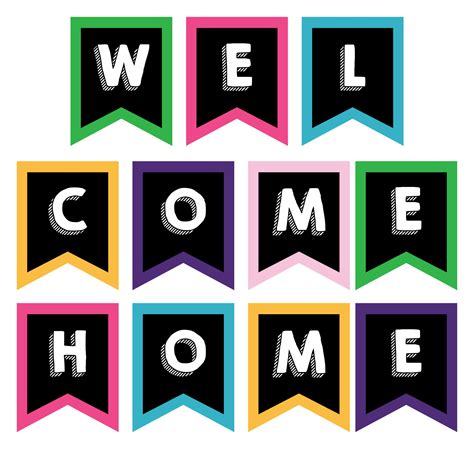 Free Printable Welcome Home Banner