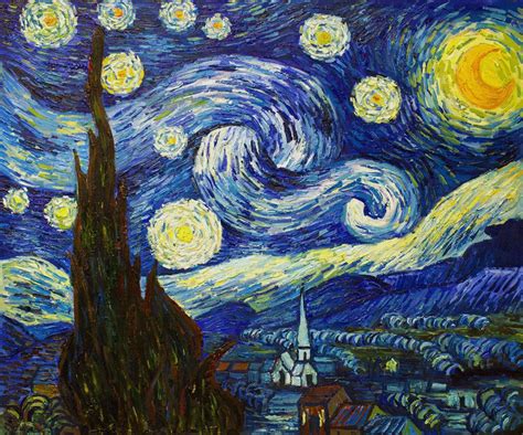 Find new online shopping Rising Moon Vincent Van Gogh 20"x26" Art on Canvas quality of service ...