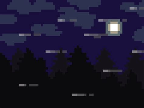 Footage of the woods at night : r/AnimatedPixelArt