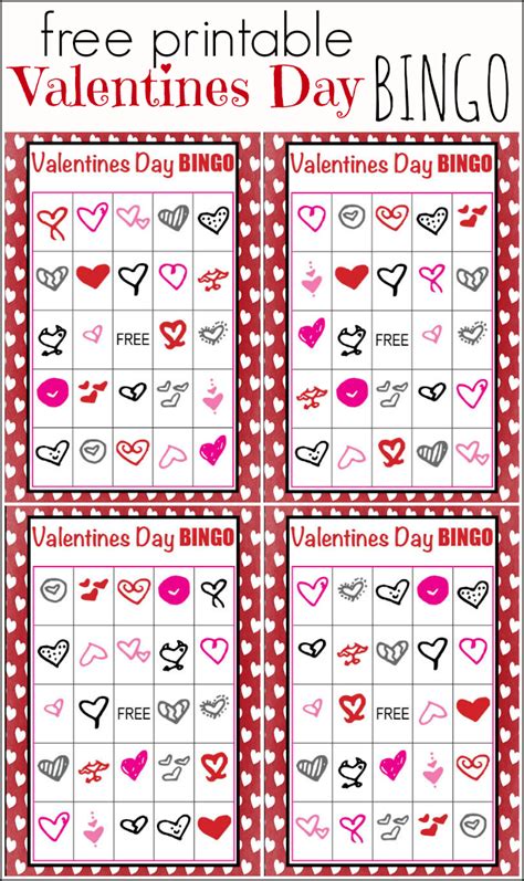 Valentines Day BINGO - Free Printable - Our Thrifty Ideas