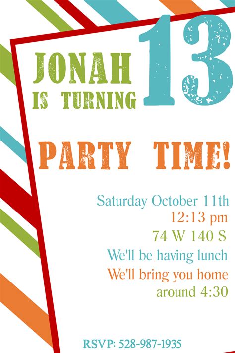 Free Printable Invitations