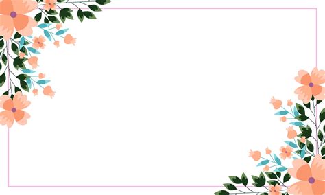 Wedding invitation template with floral frame background 13529568 Vector Art at Vecteezy