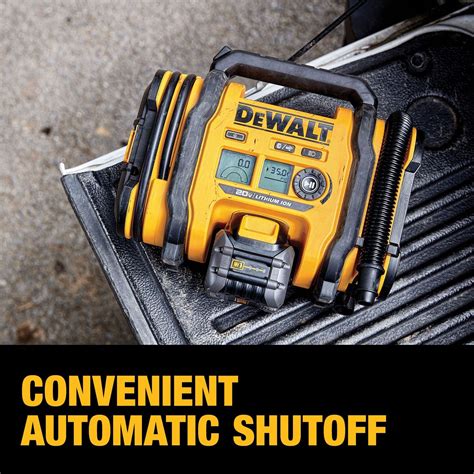 Dewalt 20 Volt MAX Tire Inflator Compact and Portable Bare Tool