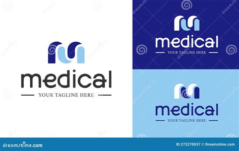 Modern Healthcare Medical Logo. Flat Vector Blue Medical Logo Design Template Element Stock ...