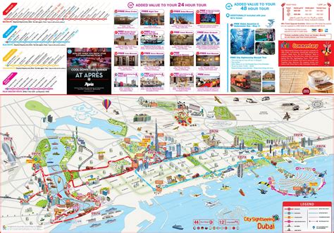 Dubai Attractions Map PDF - FREE Printable Tourist Map Dubai, Waking Tours Maps 2019 in 2023 ...