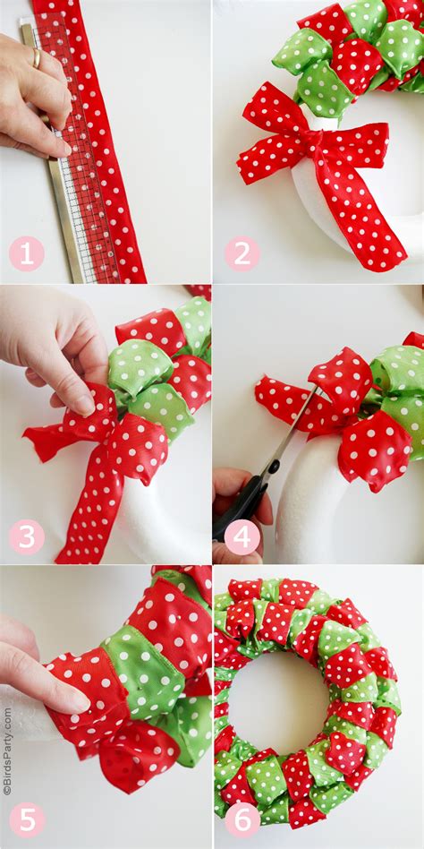 Diy Christmas Wreaths With Ribbon - DIY BLOGS