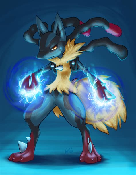 Mega Lucario by CaptainMoony on DeviantArt