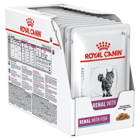 Buy Royal Canin Veterinary Renal With Fish Wet Cat Food Pouches Online | Better Prices At Pet Circle