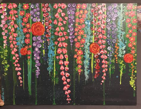 My latest acrylic | Flower art painting, Painting art projects, Acrylic painting flowers