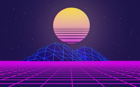 Retro Wave Escape HD Wallpaper