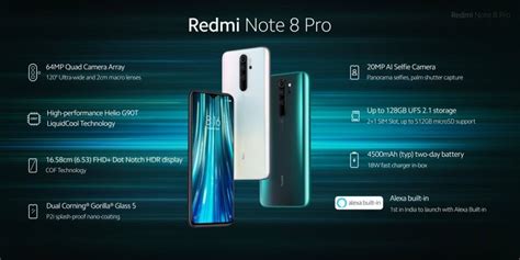 Xiaomi Redmi Note 8 Pro Launches in India Starting at Rs 13,999: Price, Specifications and ...