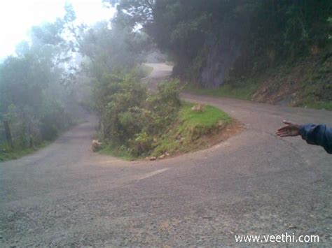 Hairpin bend road at Kodaikanal | Veethi