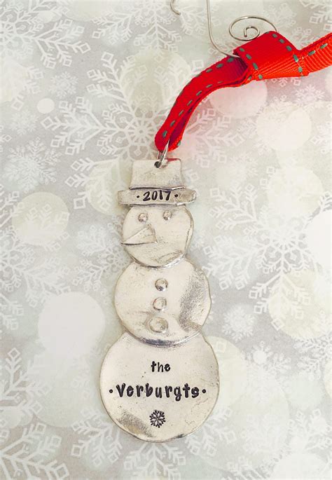 Personalized Ornament Snowman Ornament Custom Family | Etsy