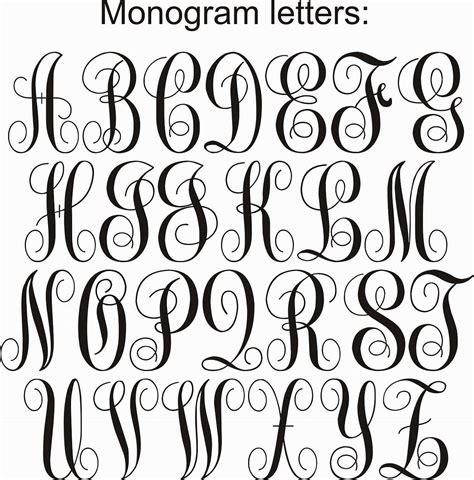 Image result for Free Monogram Fonts Circle Free Printable Monogram Letters, Cricut Monogram ...