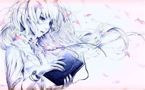 Girl reading a book wallpaper | anime | Wallpaper Better