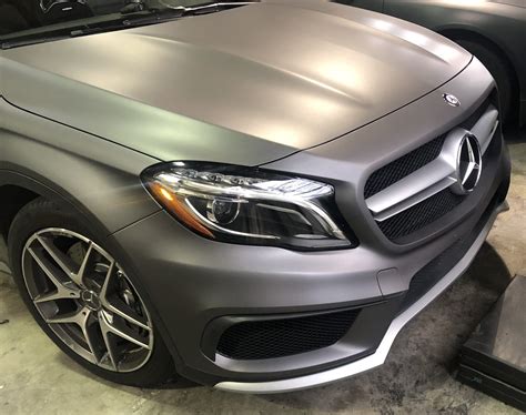 Matte Grey Mercedes Car Wrap – Custom Vehicle Wraps