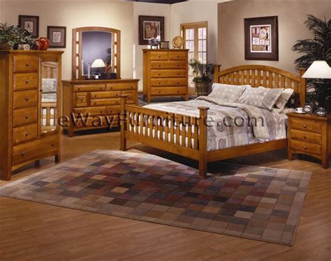 Solid Ash Latticework Bedroom Set