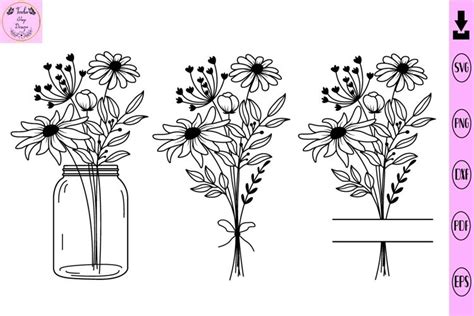 Flower Svg Flower Bundle Svg